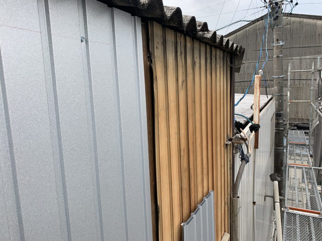 愛知県名古屋市港区　鉄工所の外壁改修工事